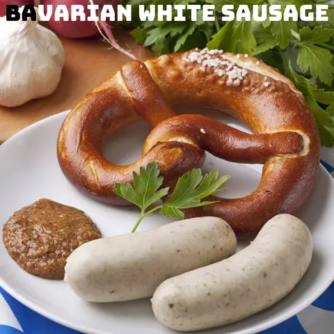 Hình ảnh Bavarian white sausages (Oktoberfest´s signature) - Xúc xích trắng Bavaria (đặc trưng của Lễ Hội B.i.a)