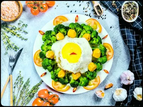 Hình ảnh Xào xiên que + trứng