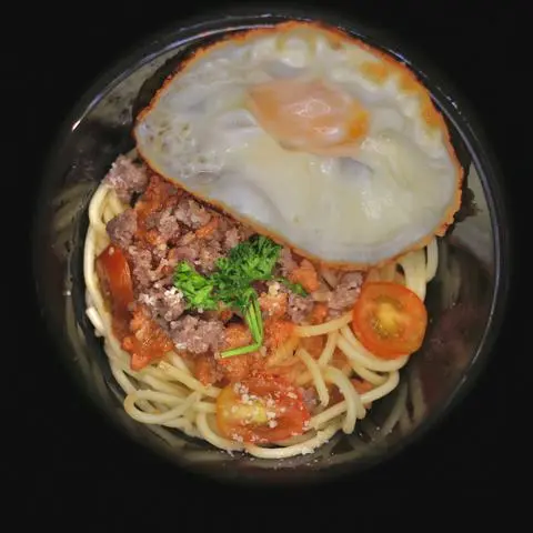 Hình ảnh Mì Ý Sốt Bò Bằm - Trứng Ốp La