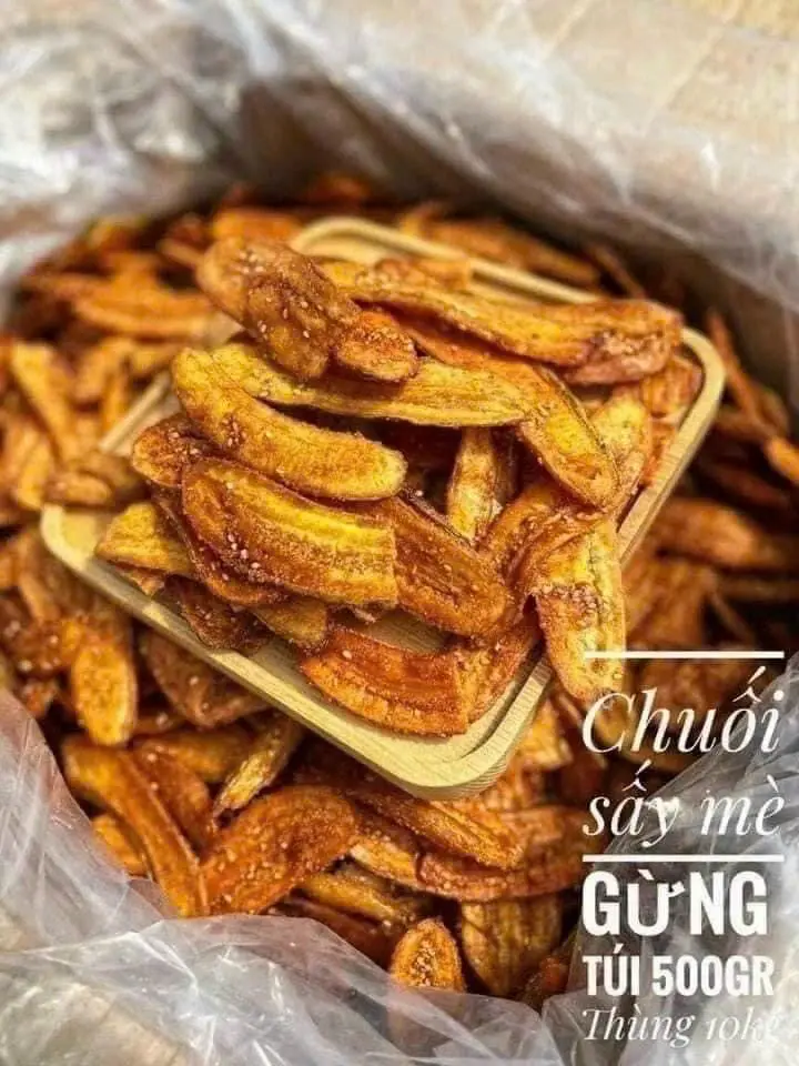 Hình ảnh chuối sấy giòn