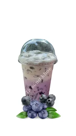 Hình ảnh Matcha latte việt quất
