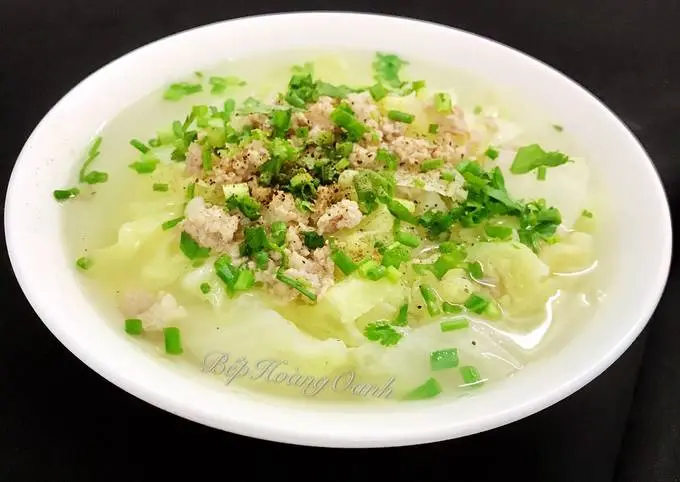 Hình ảnh Canh Cải Tôm Tươi Thịt Bằm