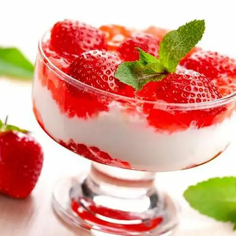 Hình ảnh Sữa chua dâu tây