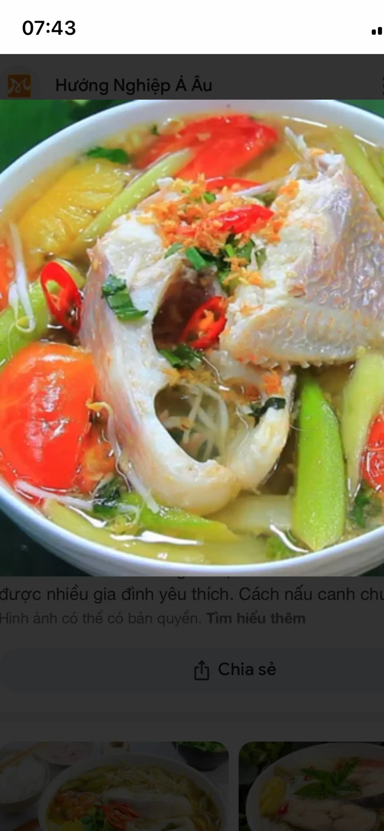 Hình ảnh canh chua cá điêu Hồng
