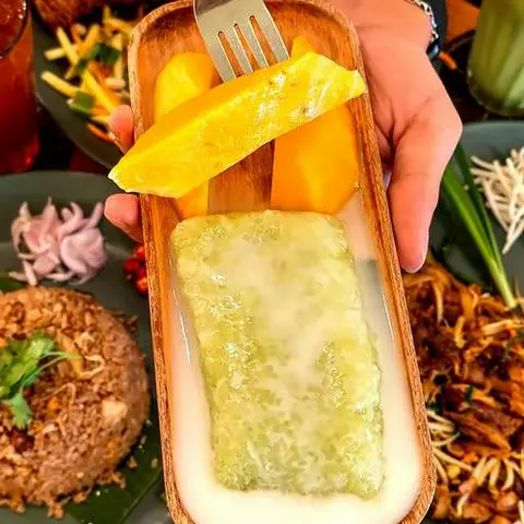 Hình ảnh Xôi xoài lá dứa