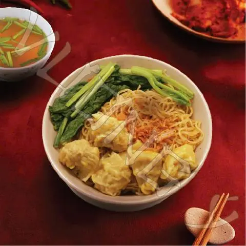 Hình ảnh Mì hoành thánh khô sốt Hồng Kông (4 viên)