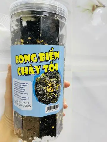 Hình ảnh RONG BIỂN CHÁY TỎI (220gram)