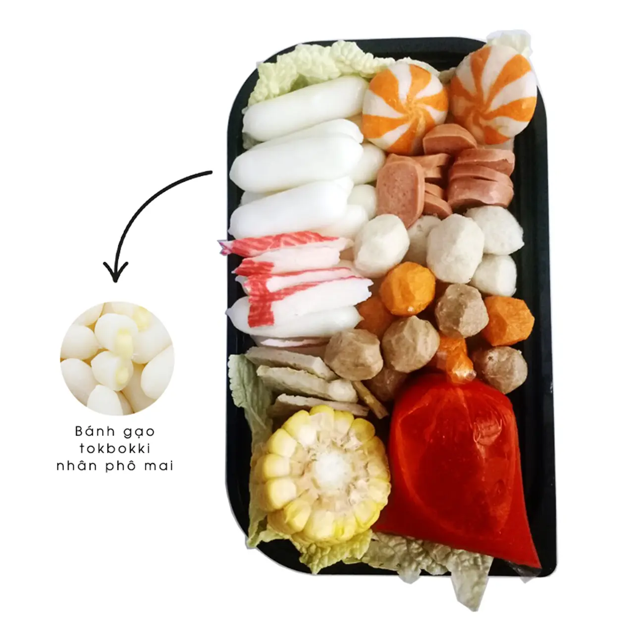 Hình ảnh Set Lẩu Tokbokki Nhân Phô Mai Lớn (PML) (2-3 người ăn)
