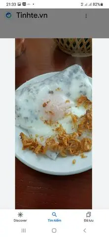 Hình ảnh bánh cuốn trứng chả nướng