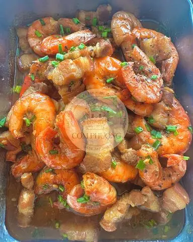 Hình ảnh Tôm rim thịt ba rọi