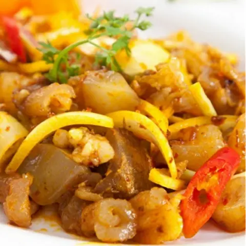 Hình ảnh Bím Bò Xào Xả Tế