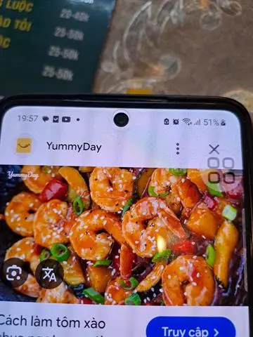 Hình ảnh tôm xào chua ngot chay 
