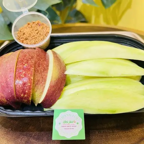 Hình ảnh Táo ▶️ Xoài (kèm muối chấm hoặc mắm ruốc)