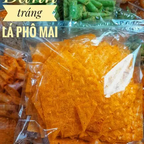 Hình ảnh Bánh tráng lá phô mai mè