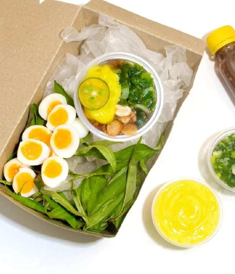 Hình ảnh Bánh Tráng Chấm Bơ Mỡ Hành