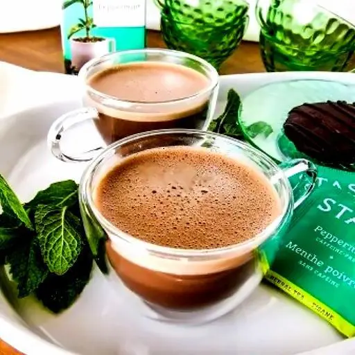 Hình ảnh Trà sữa cacao bạc hà