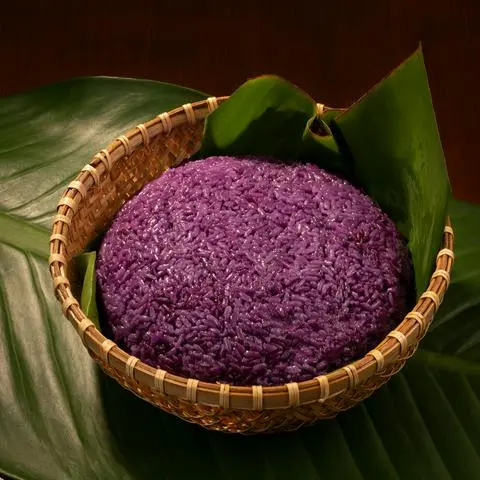 Hình ảnh Xôi Lá Cẩm (Sticky Rice with Magenta)