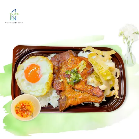 Hình ảnh Cơm sườn trứng ốp la