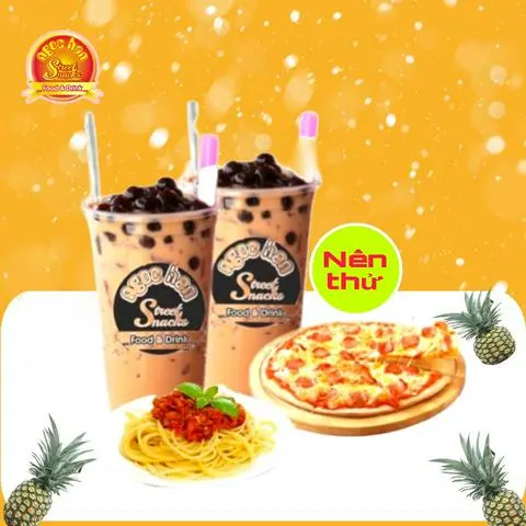 Hình ảnh Combo 1 pizza 1 mỳ ý 2 trà sũa