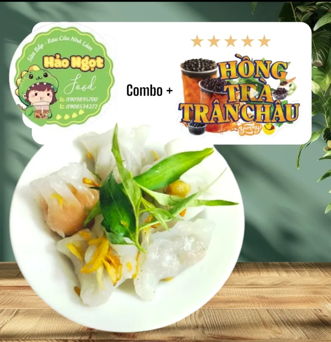 Hình ảnh FS7 -COMBO HÁ CẢO HẤP 4V + HỒNG TRÀ Topping ngẫu nhiên| M