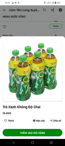 Hình ảnh trà xanh 0 độ