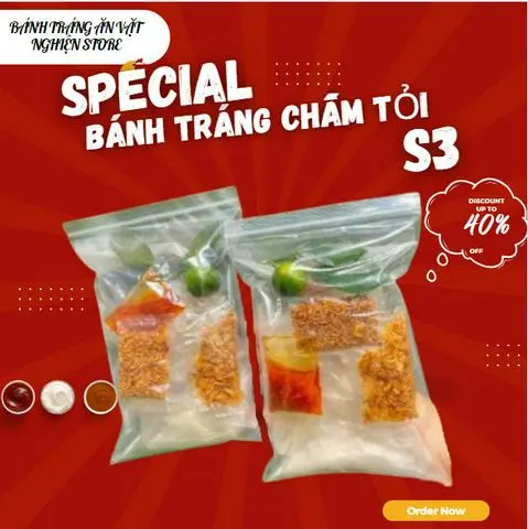 Hình ảnh Bánh Tráng Chấm Tỏi S3-( 5 Túi )
