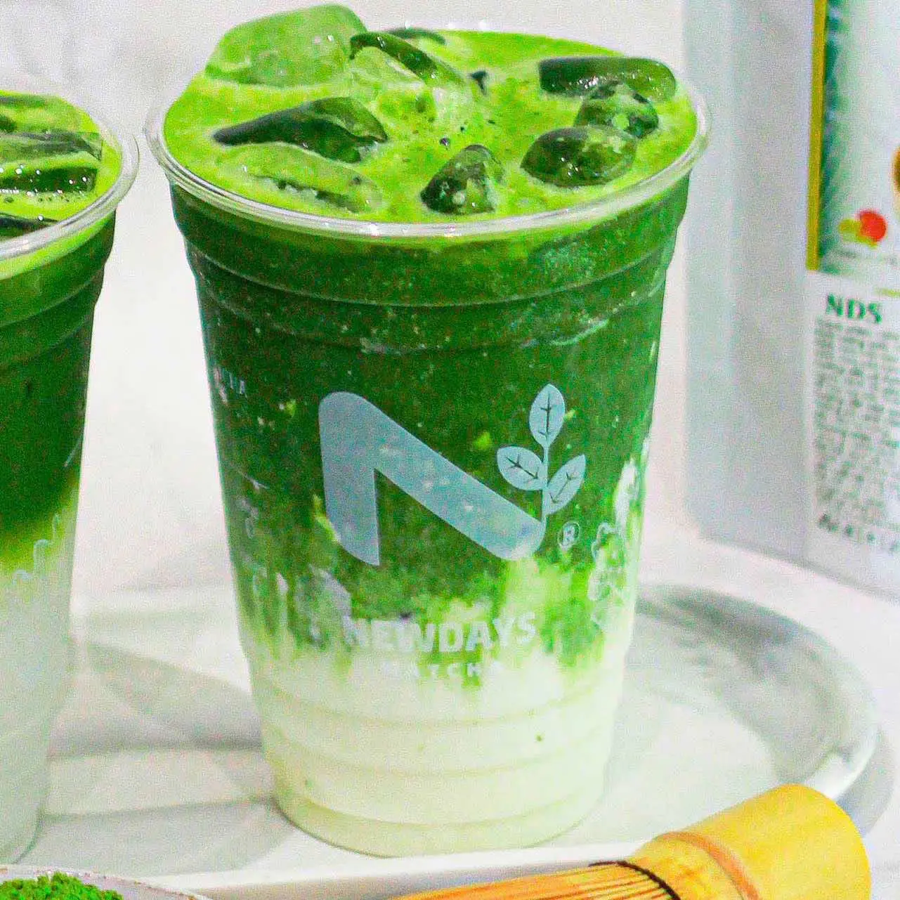 Hình ảnh Matcha Sữa Dừa Non 350ml