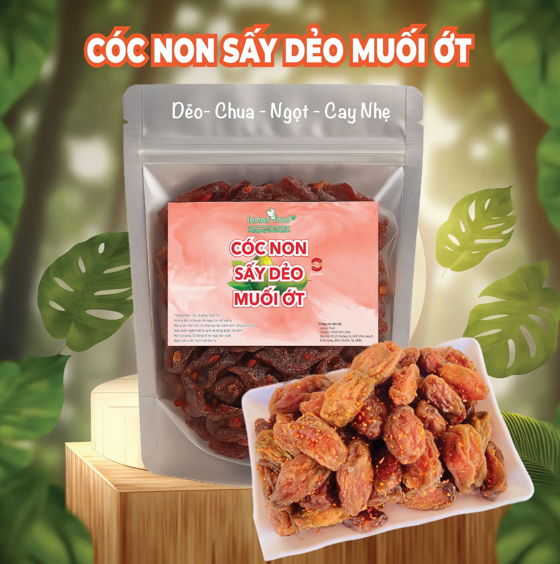 Hình ảnh A05 Cóc Non Sấy Dẻo Muối Ớt (Túi 100g)