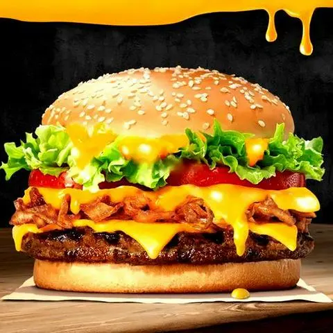 Hình ảnh Burger bò sốt phô mai
