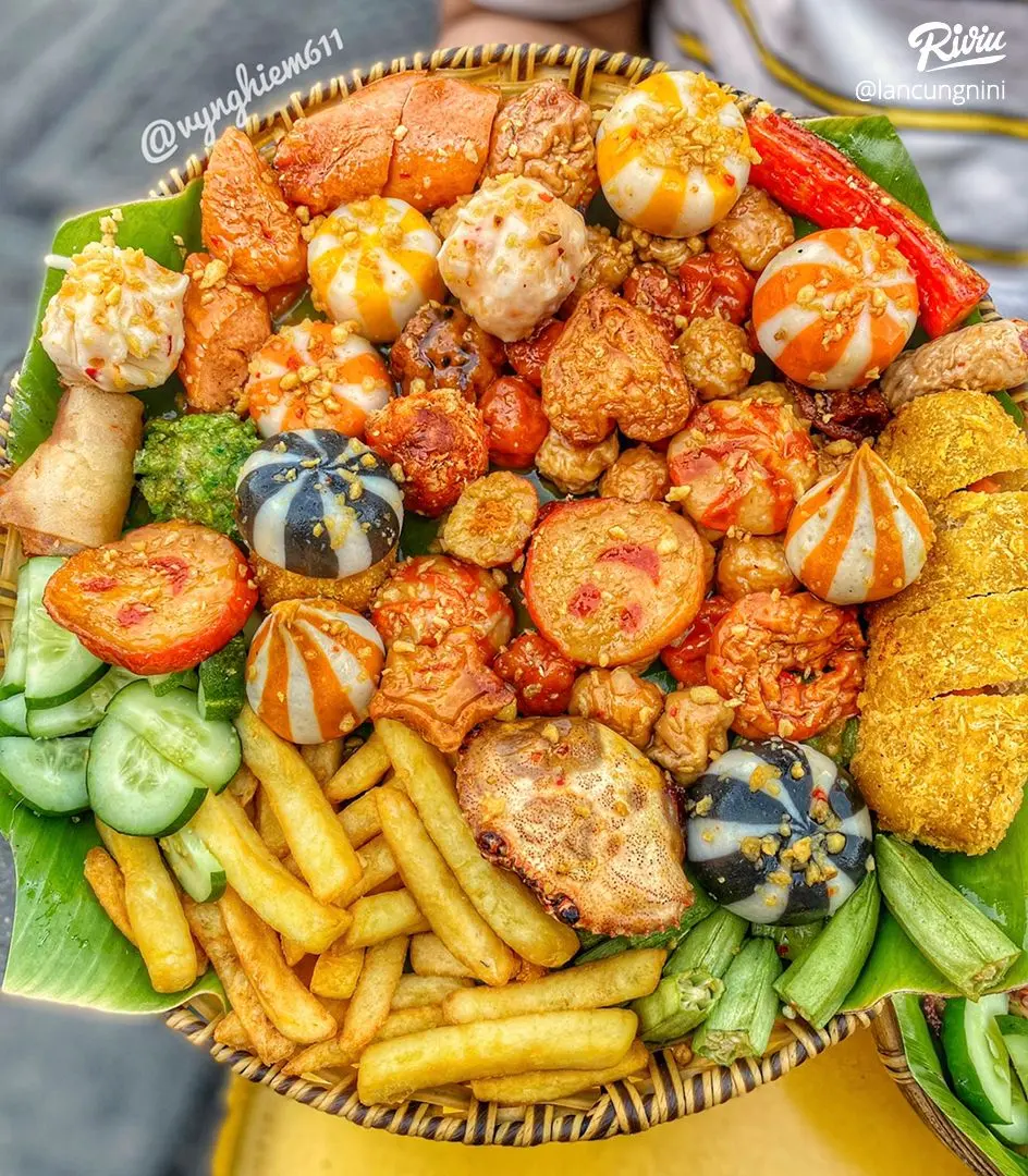 Hình ảnh Combo Cá Viên Chiên Sốt Mắm Tỏi Phần - Lớn