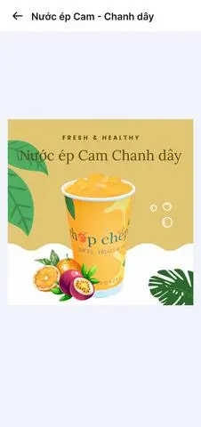 Hình ảnh Nước ép Cam - Chanh dây