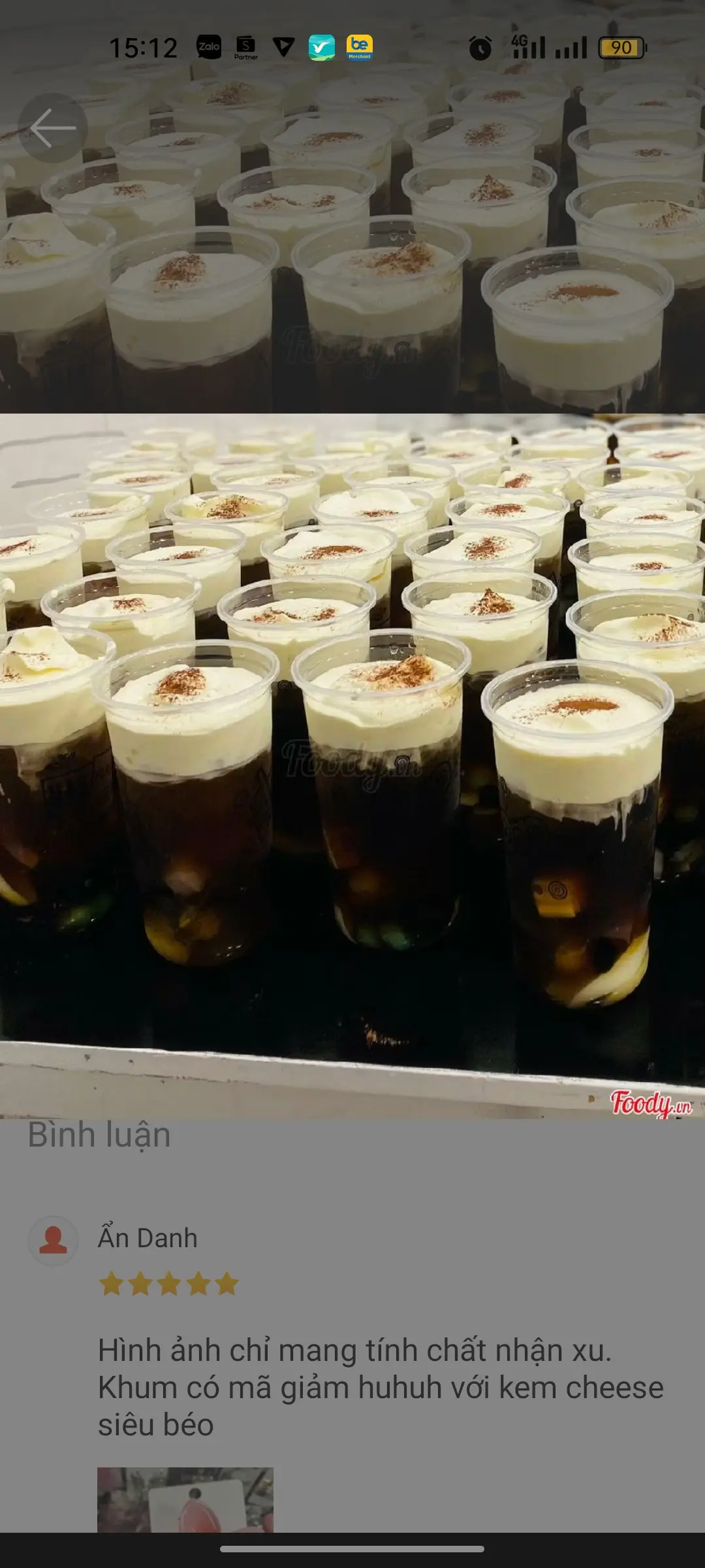 Hình ảnh Trà lài kem trứng khè
