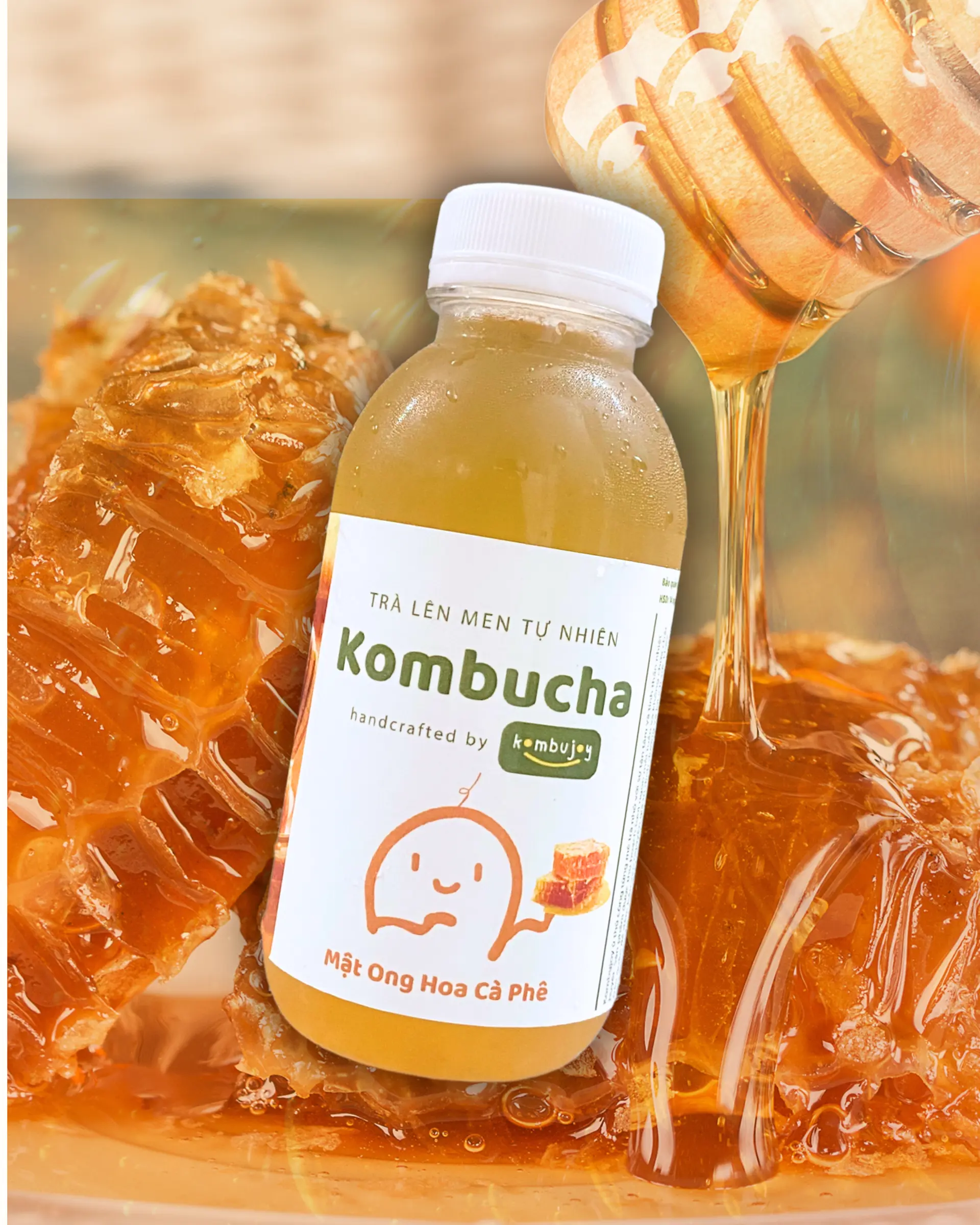 Hình ảnh Kombucha mật ong - chai 330ml