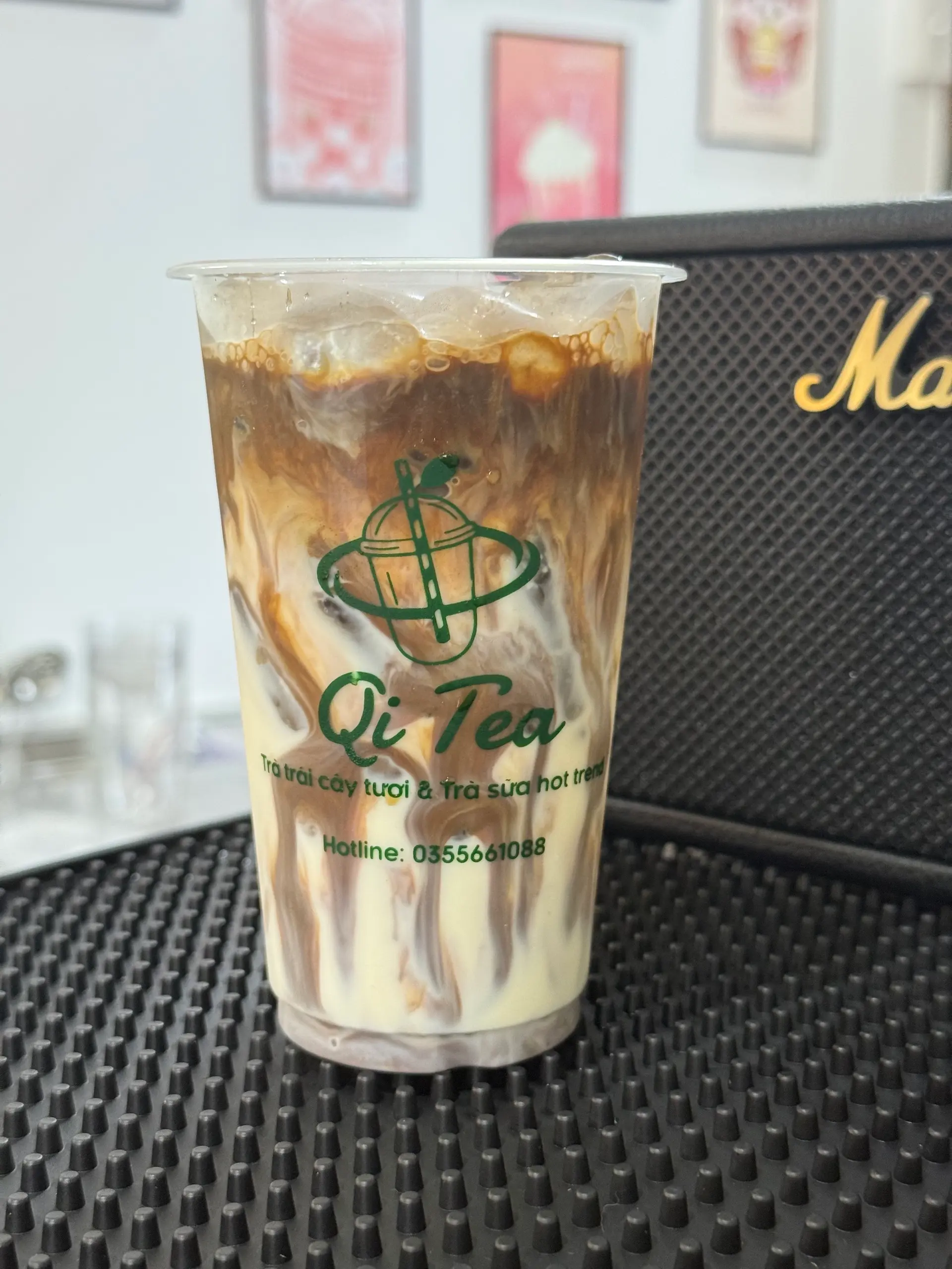 Hình ảnh Sữa tươi cafe mix thạch