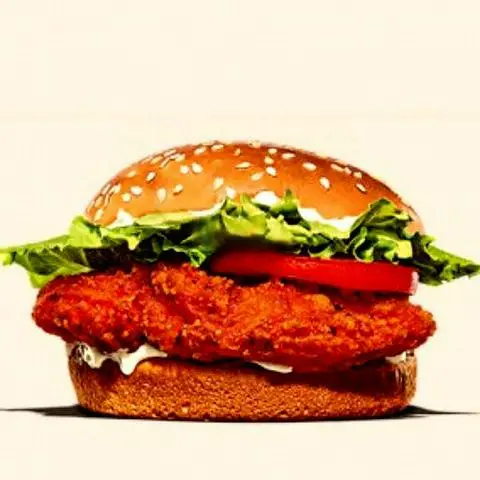 Hình ảnh Burger gà sốt phô mai
