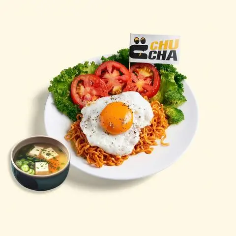 Hình ảnh MỲ CAY PHÔ MAI TRUYỀN THỐNG + SOUP MISO