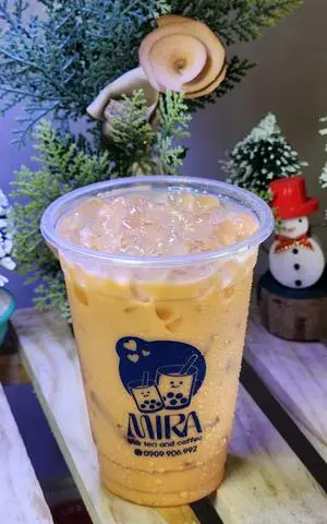 Hình ảnh Trà Thái Đỏ - kèm trân châu jelly đường đen