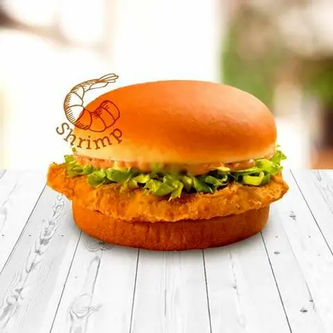 Hình ảnh Burger tôm sốt phô mai