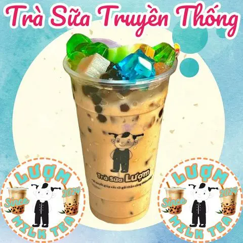 Hình ảnh Trà sữa truyền thống full topping