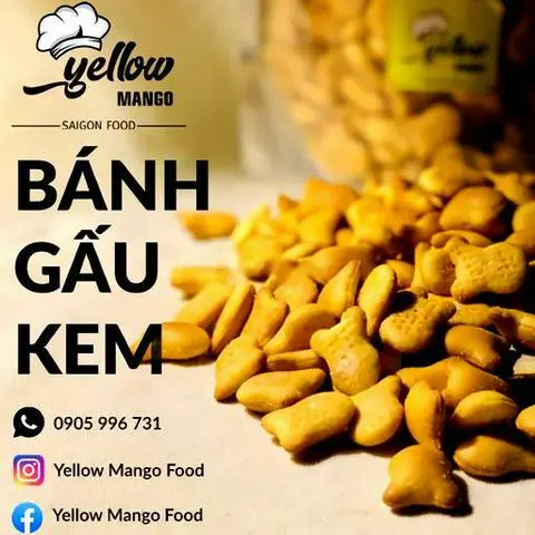 Hình ảnh 200g bánh gấu nhân kem truyền thống