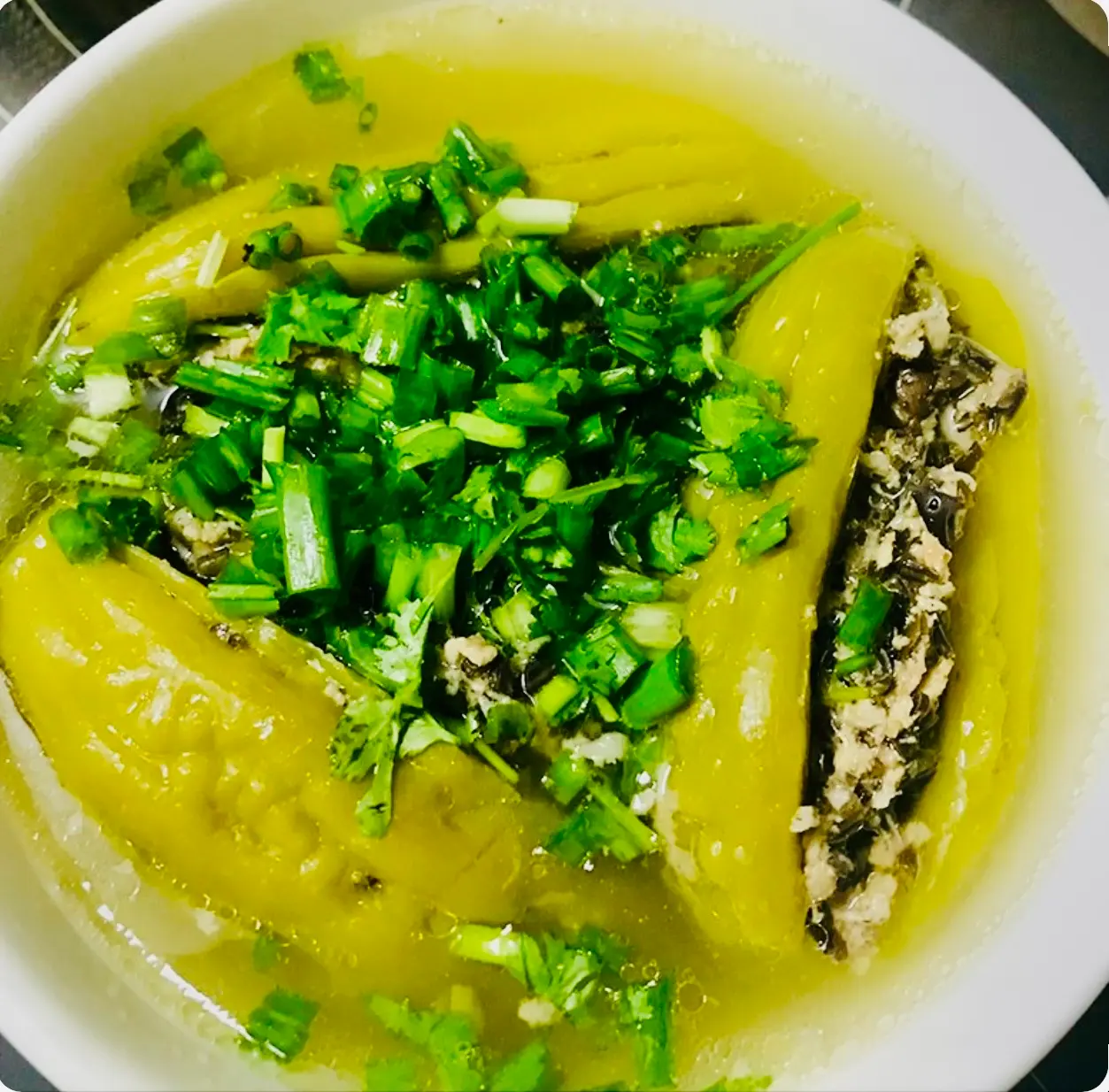 Hình ảnh Canh khổ qua trái dồn thịt