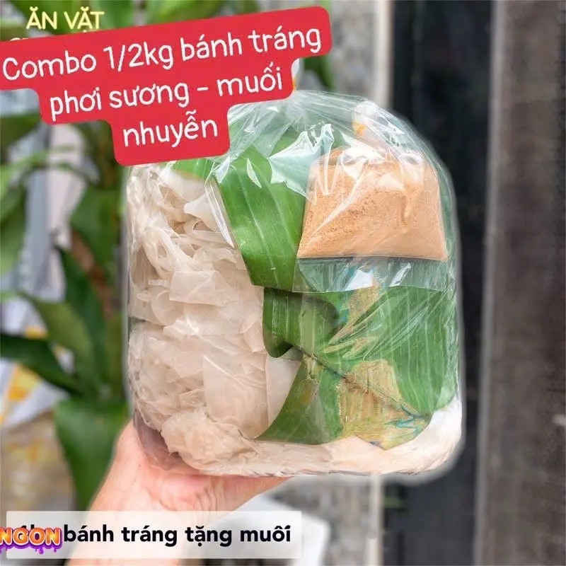 Hình ảnh Bánh Tráng Rìa Phơi Sương(Muối Nhuyễn)