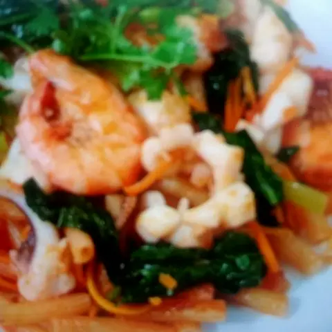 Hình ảnh Cơm Chiên Tôm Xào Cải 