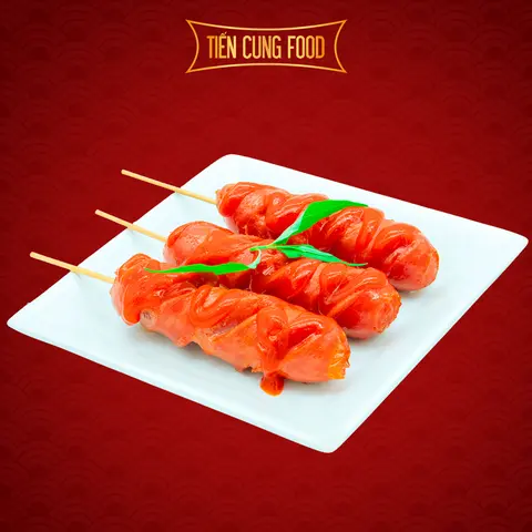 Hình ảnh Xúc Xích Lốc Xoáy Sốt Hàn Quốc