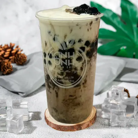 Hình ảnh Milo dầm trân châu đường đen kem cheese (Size L)