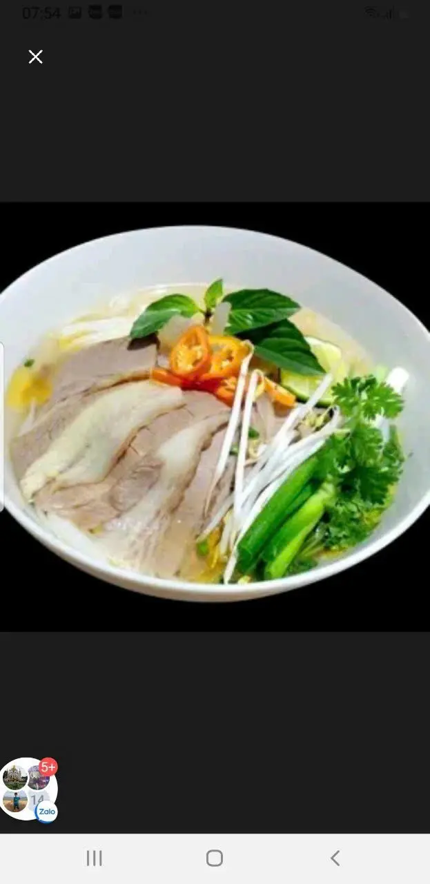 Hình ảnh phở tái gầu