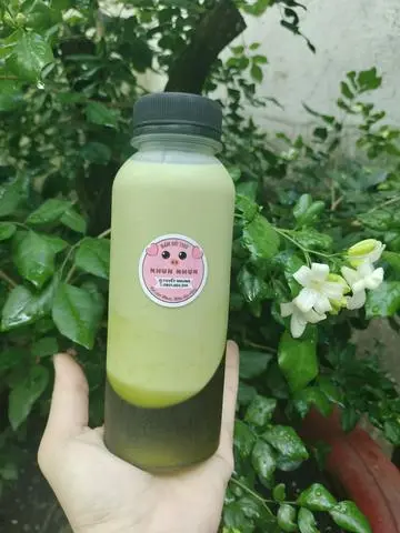 Hình ảnh Trà sữa Thái xanh chai 330ml