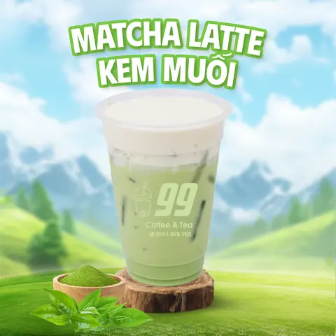 Hình ảnh Matcha Đài Latte Kem Muối
