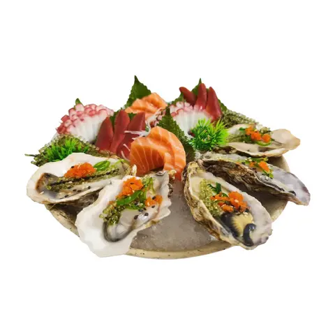 Hình ảnh Sashimi Mix 17 - Salad Da cá Hồi
