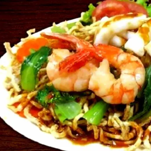 Hình ảnh Mì giòn xào tôm